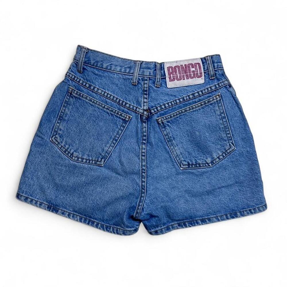 Bongo Jeans 90s Vintage USA made Medium Wash Denim Shorts Womens 27”
